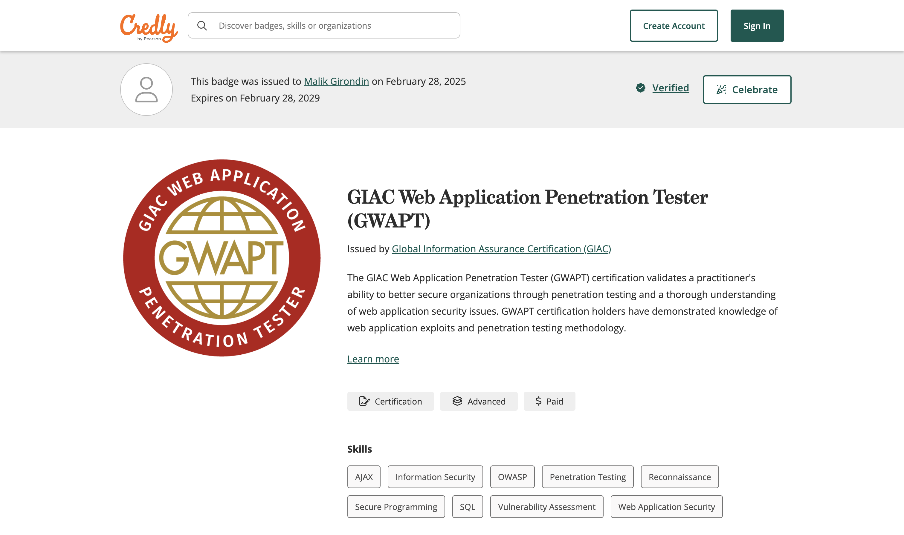 Certification 7